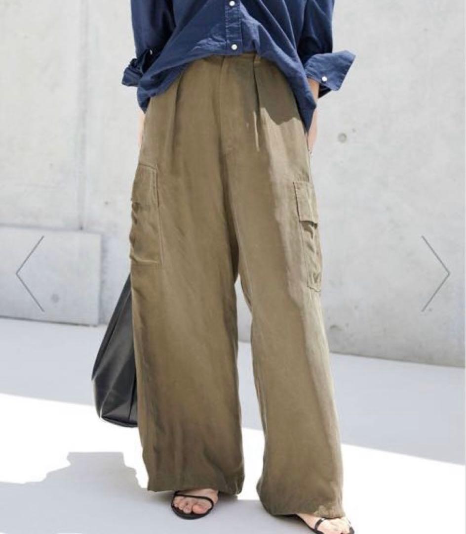 【新品同様】24SS SLOBE IENA キュプラ カーゴパンツ 38