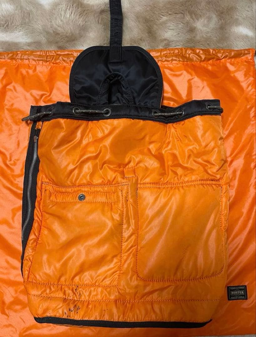 【外観極美品】PORTER ポーター タンカー リュック バッグパック ブラック