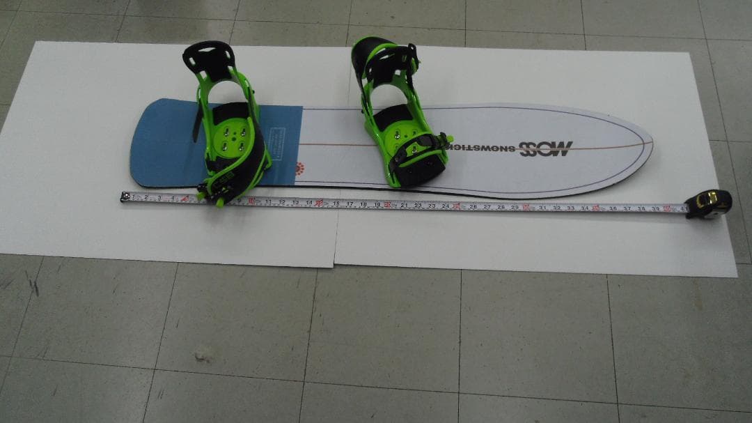 【中古品】モス　スノースティック　キッズ　120cm ビンディング付き MOSS