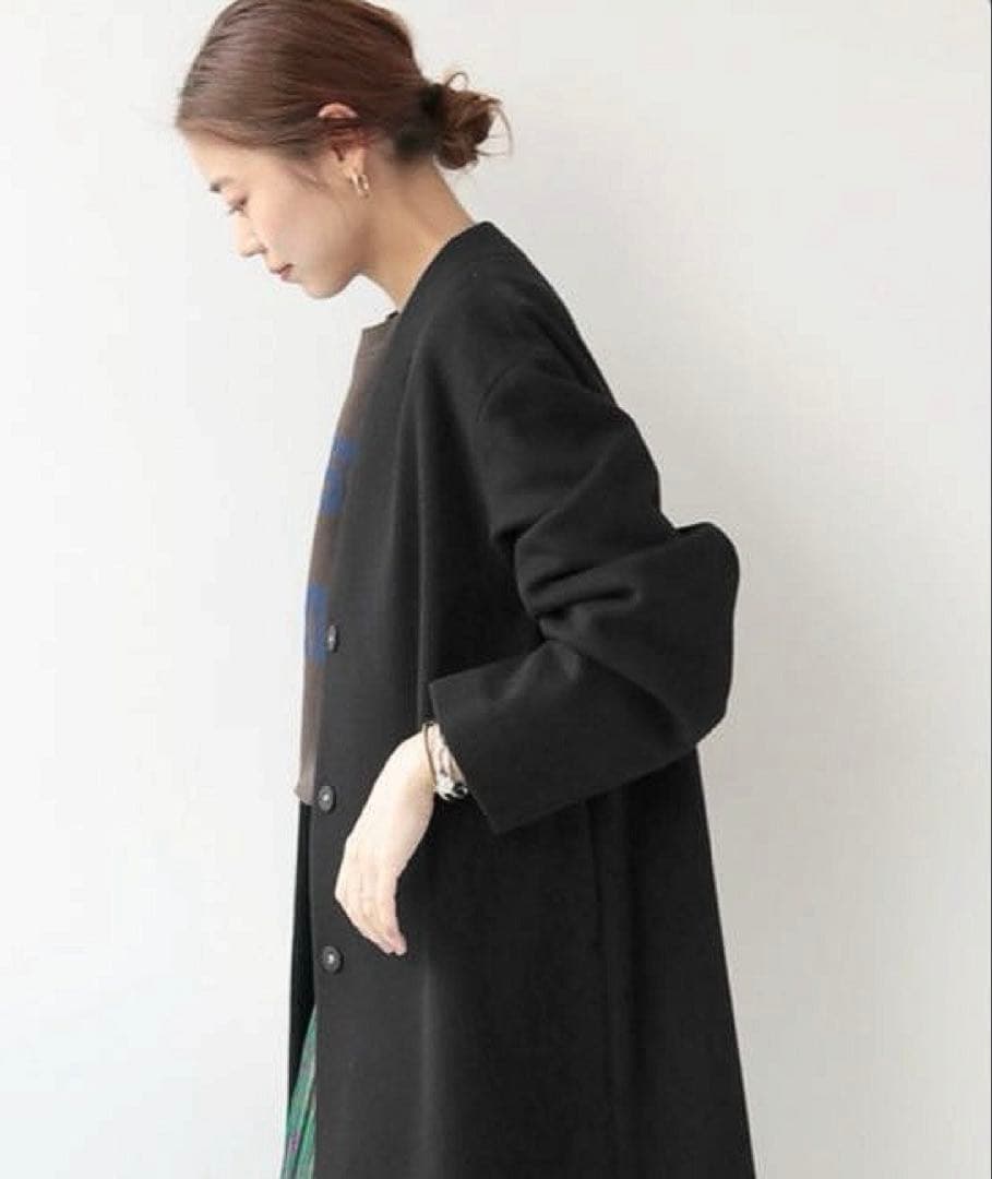 新品タグ付き❁˚ジャーナルスタンダードレリュームSUPER100ノーカラーコート