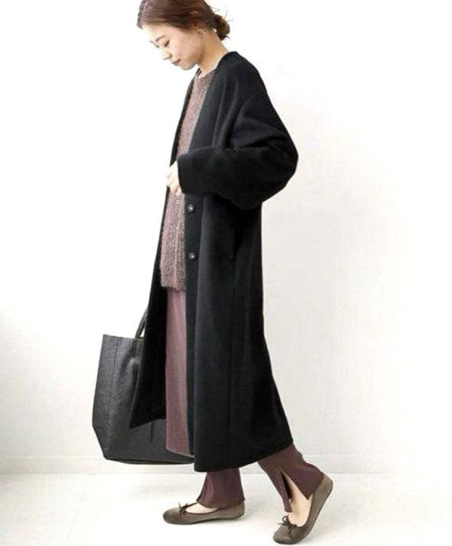 新品タグ付き❁˚ジャーナルスタンダードレリュームSUPER100ノーカラーコート