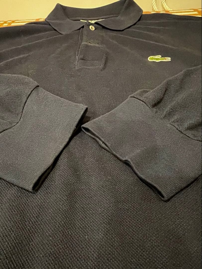 70年代 80年代 フランス ラコステ ネイビー サイズ4 長袖
