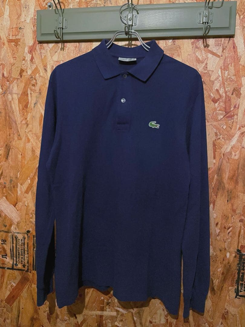 70年代 80年代 フランス ラコステ ネイビー サイズ4 長袖