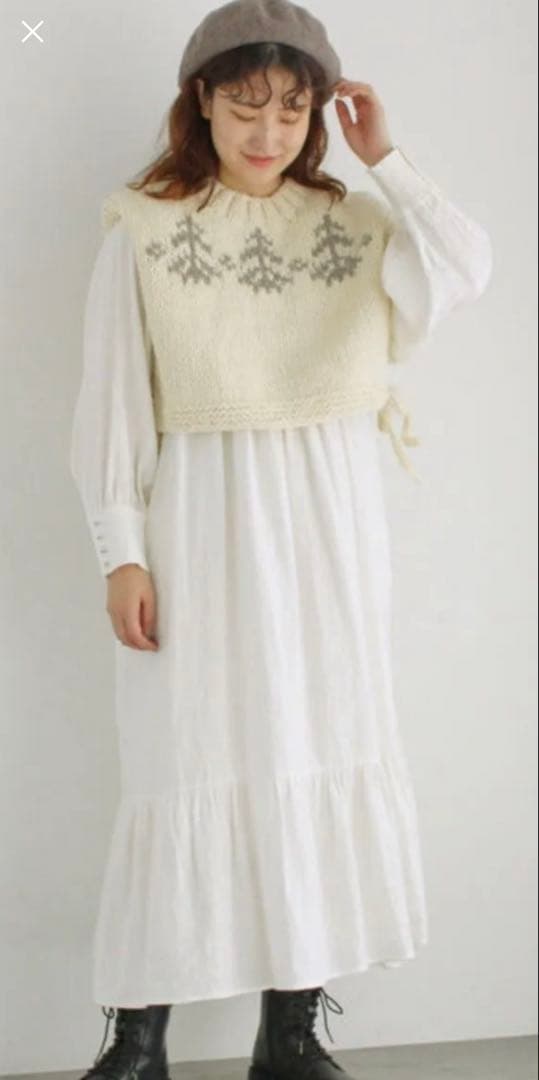 SM2＊TSUHARU＊ペルー＊ニット前後着ジャガードニットベスト＊