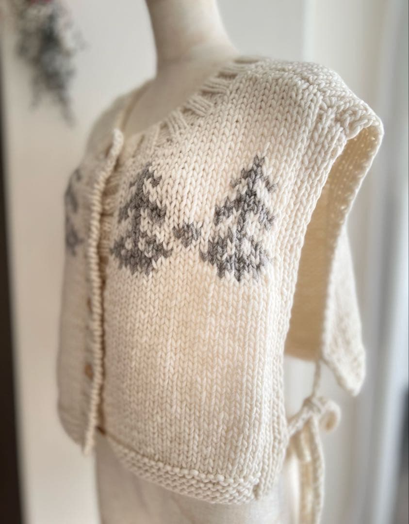 SM2＊TSUHARU＊ペルー＊ニット前後着ジャガードニットベスト＊