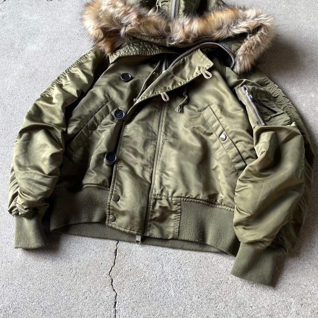 N2B flight jacket N-2B archive khaki 短丈