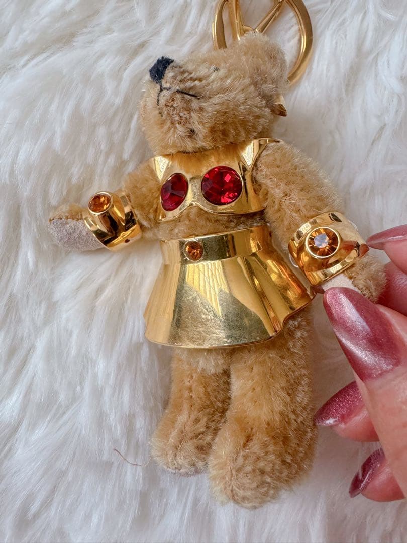 PRADA クマ型チャーム ゴールド装飾