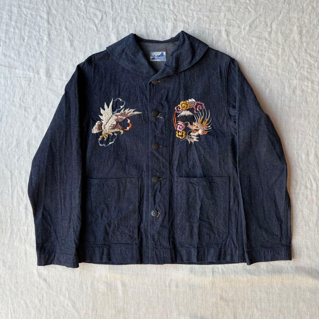 BEAMSBOY×TAILORTOYO スカ刺繍 カバーオールデニムジャケット