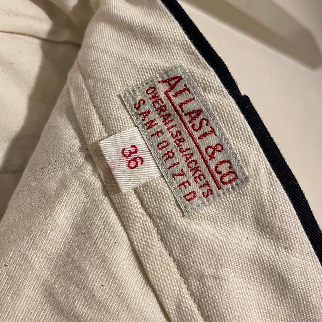 アットラスト チノパン ワークパンツ W36 ブラック 黒色