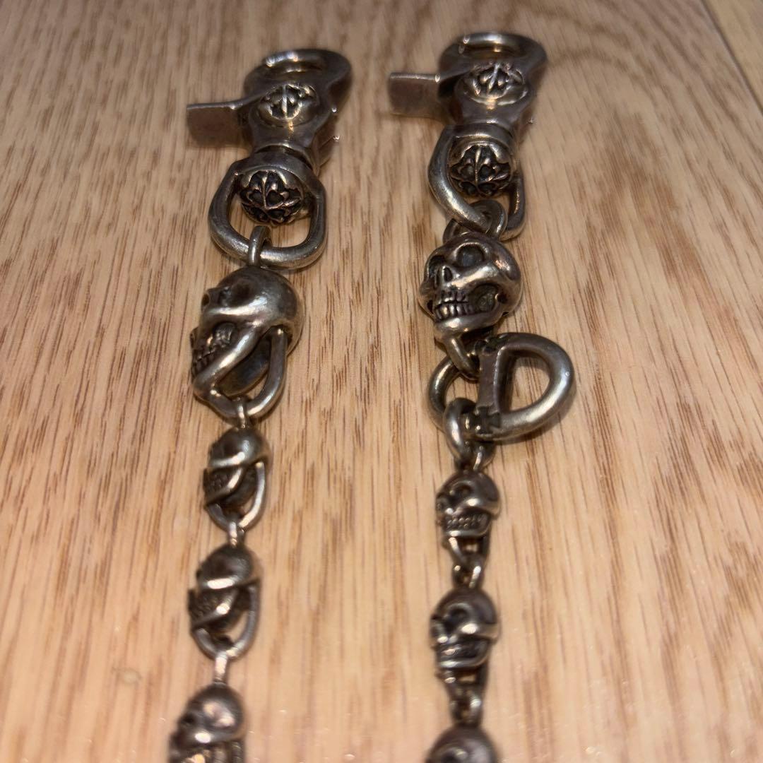 a&g スカル　ウォレットチェーン　クロムハーツ　ガボール