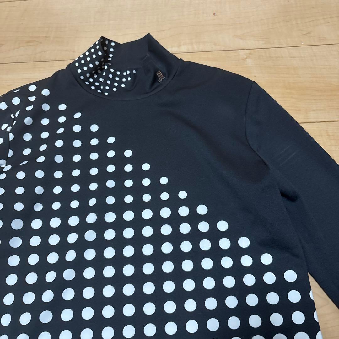 LANVIN SPORT ドット柄 モックネック 長袖 レディース