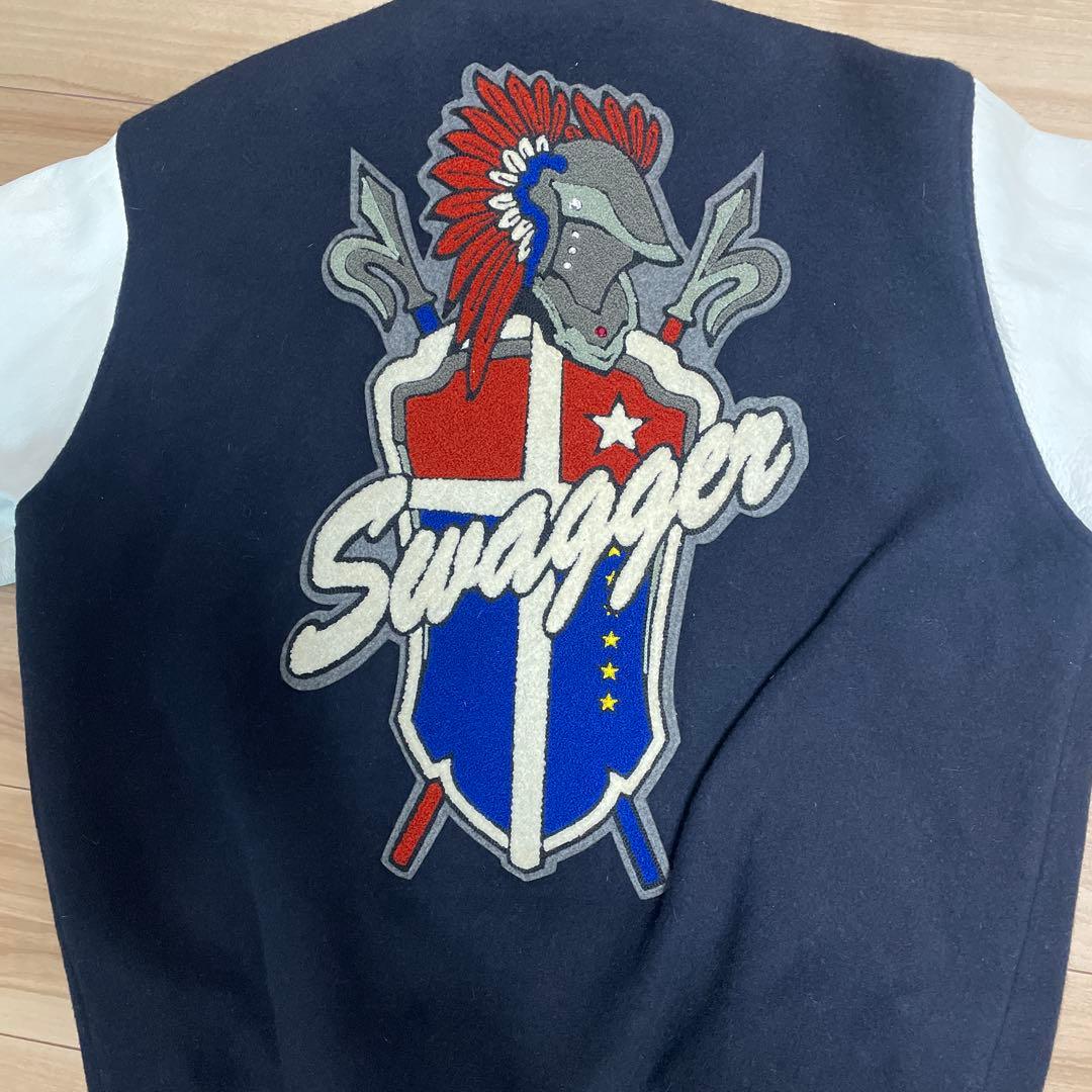 最終価格SWAGGER スワッガー スタジャン L ブラック クリーム