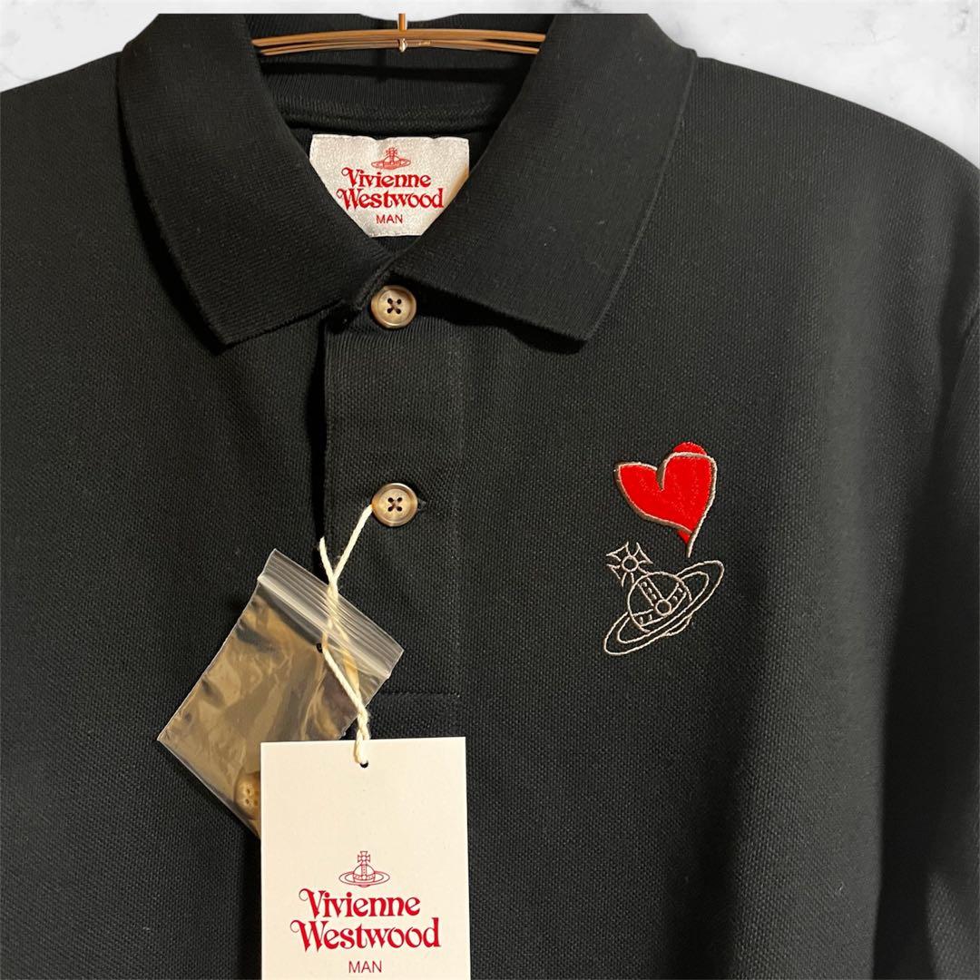 Vivienne Westwood ヴィヴィアン ポロシャツ 50 黒
