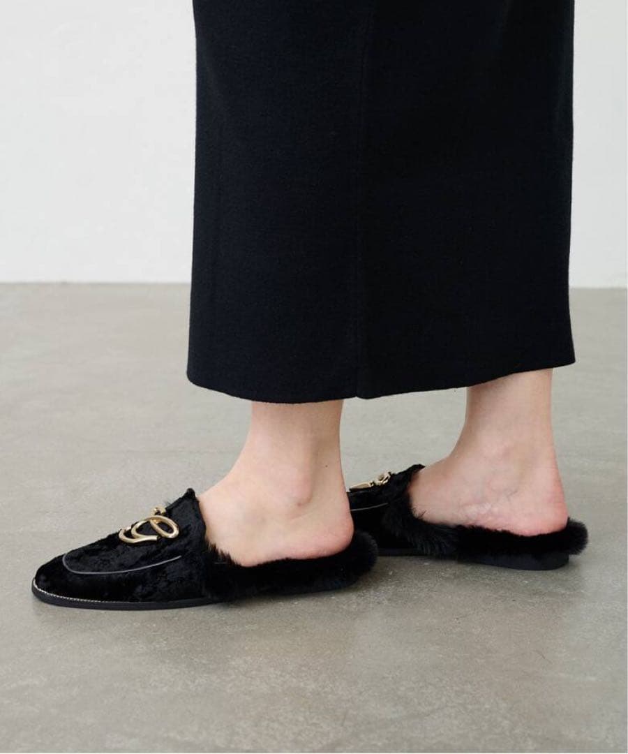 LE TALON GRISEメタルモチーフスリッパ