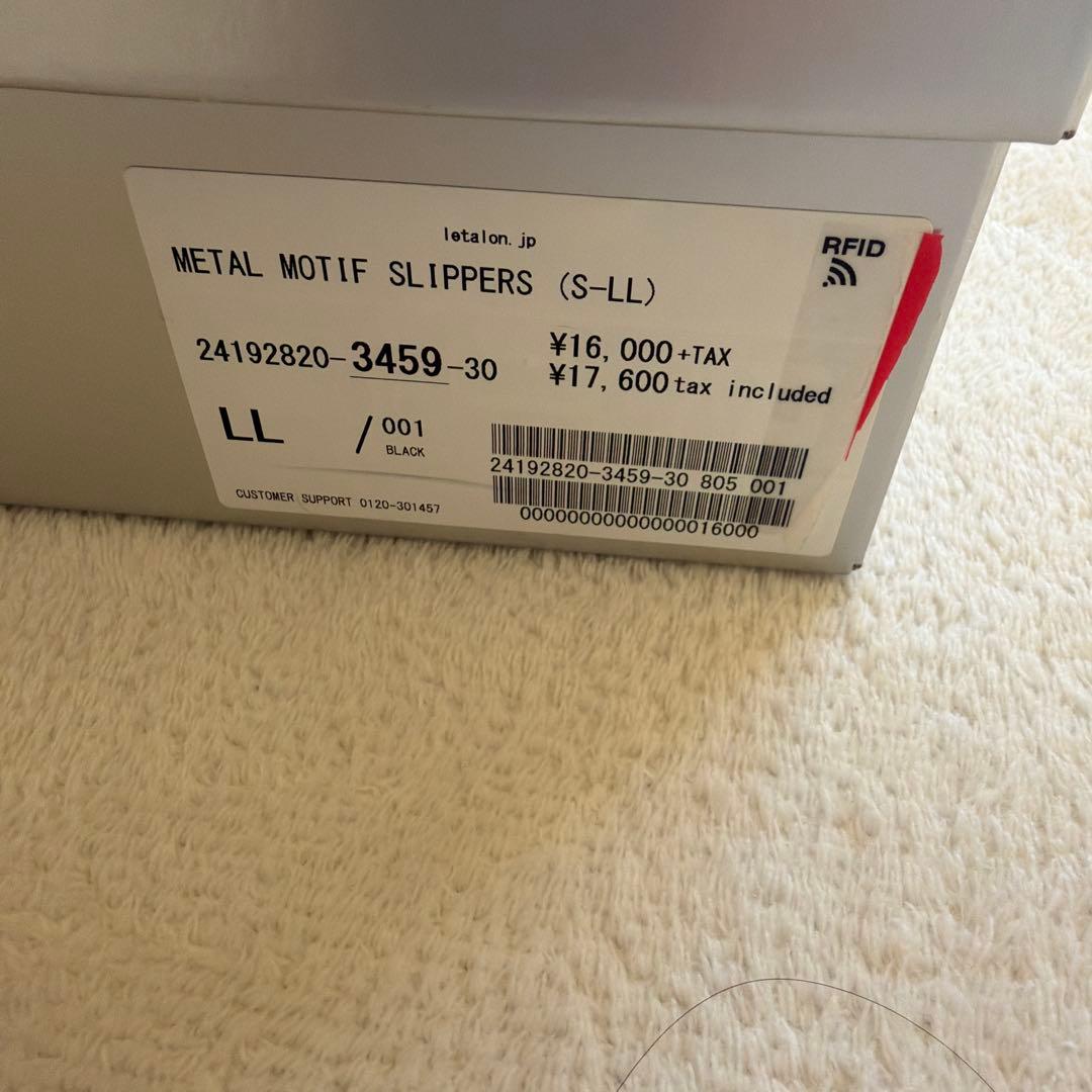 LE TALON GRISEメタルモチーフスリッパ