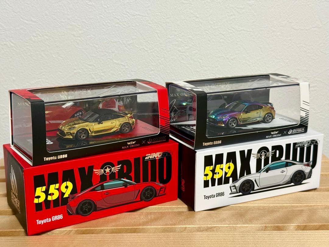 Inno64 1/64 Max Orido GR86限定 サイン入り2台セット
