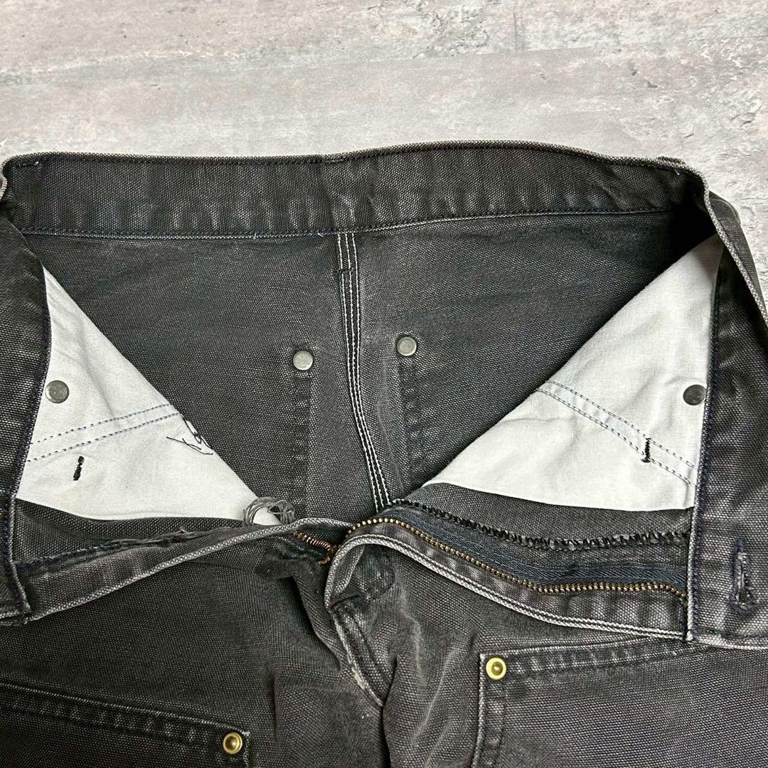 希少 Carhartt カーハート ブラック ダブルニー ペインターパンツ