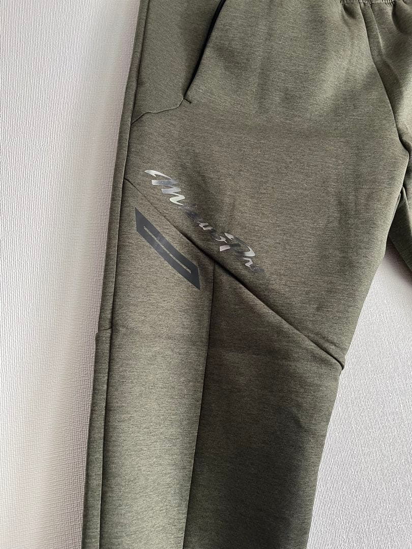 野球 ミズノプロ ストレッチスウェット セットアップ 上下 カーキ　ジャケット