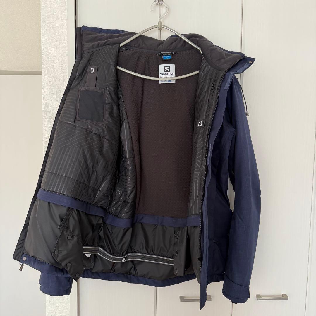 Salomon スキーウェア セット 上L下M ネイビー
