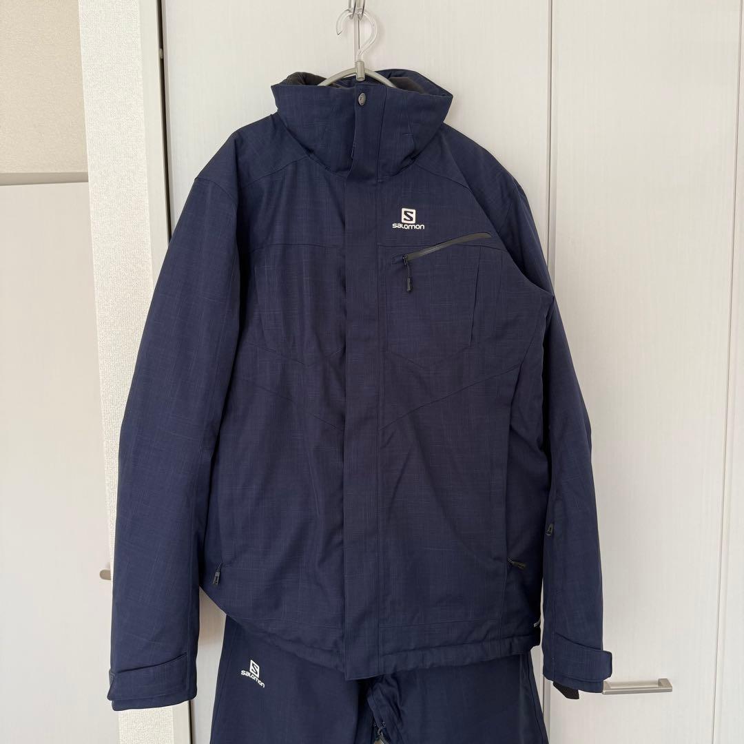 Salomon スキーウェア セット 上L下M ネイビー