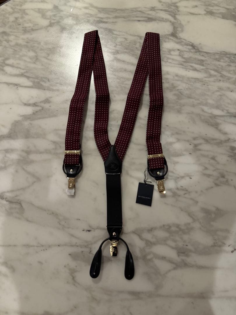 【新品未使用】バーバリー　サスペンダー　burberry