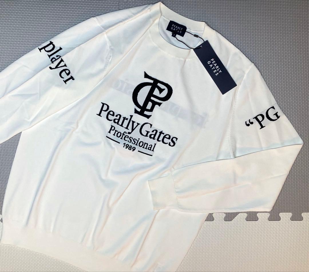 パーリーゲイツ PGPRO ELITE クルーネック（WHT／5）