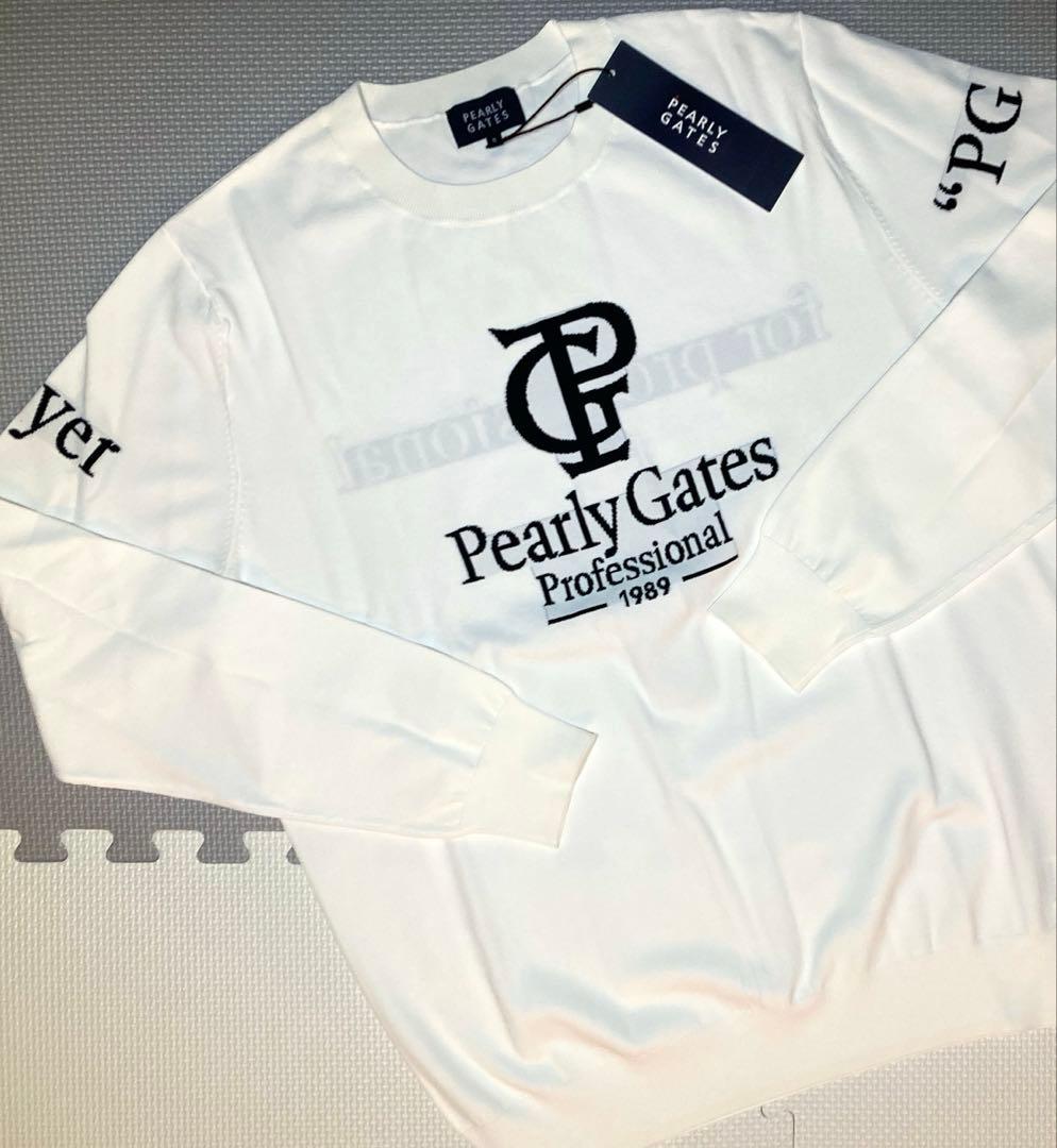 パーリーゲイツ PGPRO ELITE クルーネック（WHT／5）