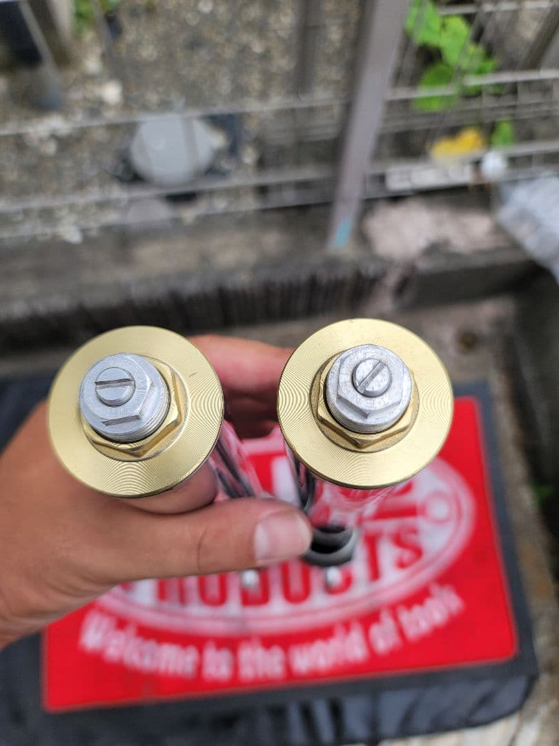 ZRX1200R 06年 ZRT20A ホワイトパール限定車 フロントフォーク