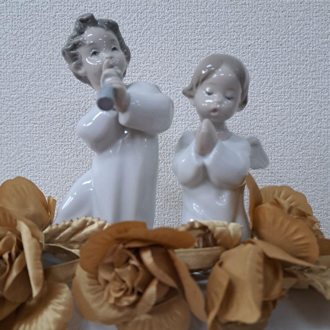 ♡美品　リヤドロ　笛を吹く天使・天使のお祈り 2体セット♡