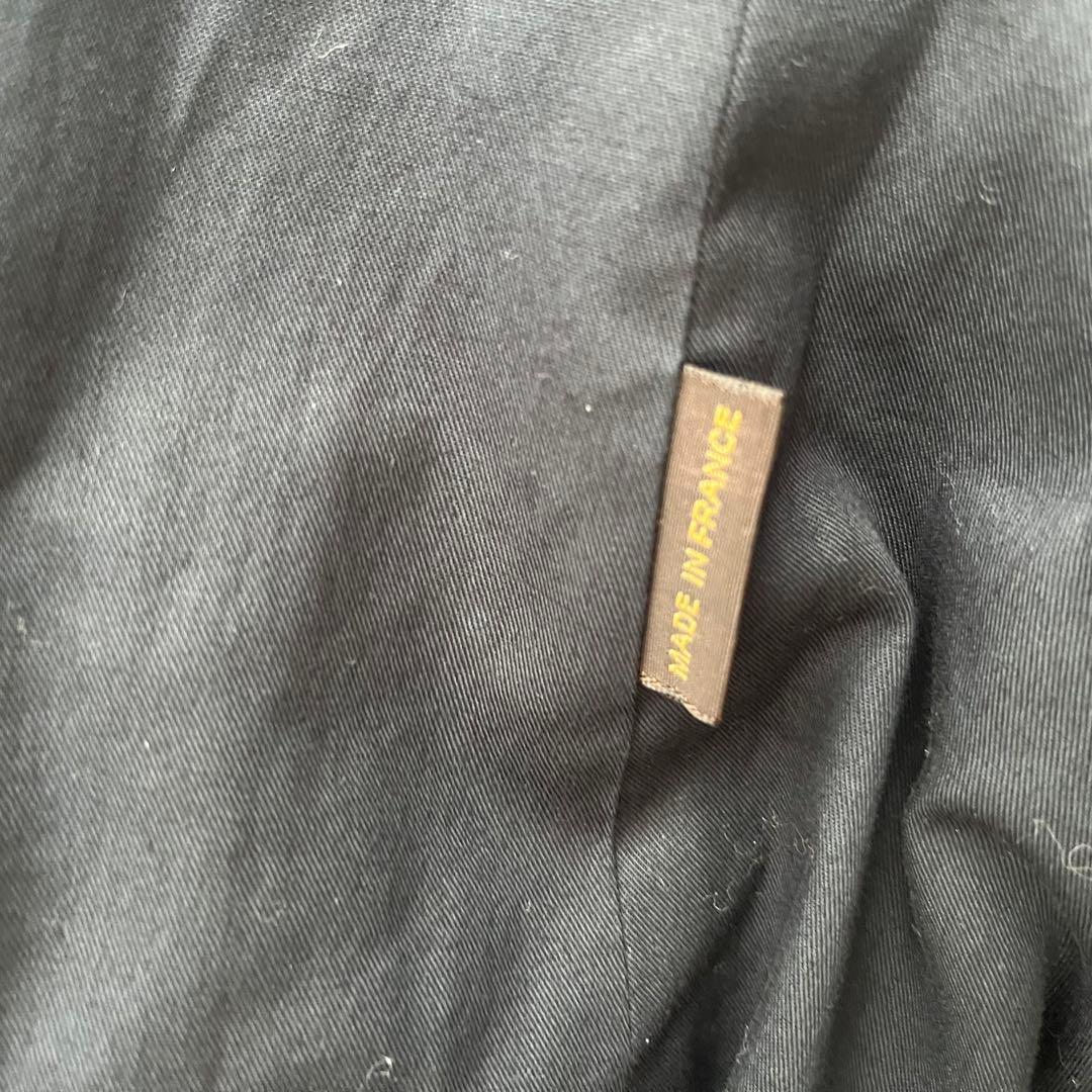 【希少】ルイヴィトン　ボンバージャケット　レザー切り替え　フロントロゴ　黒　48