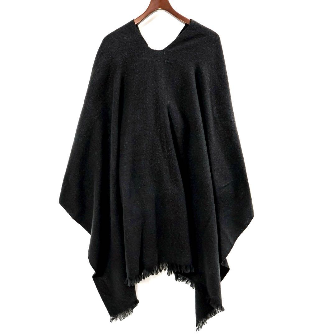 H3477-3◾️極上！肌触り抜群！カシミア100％　フリンジ　ポンチョ