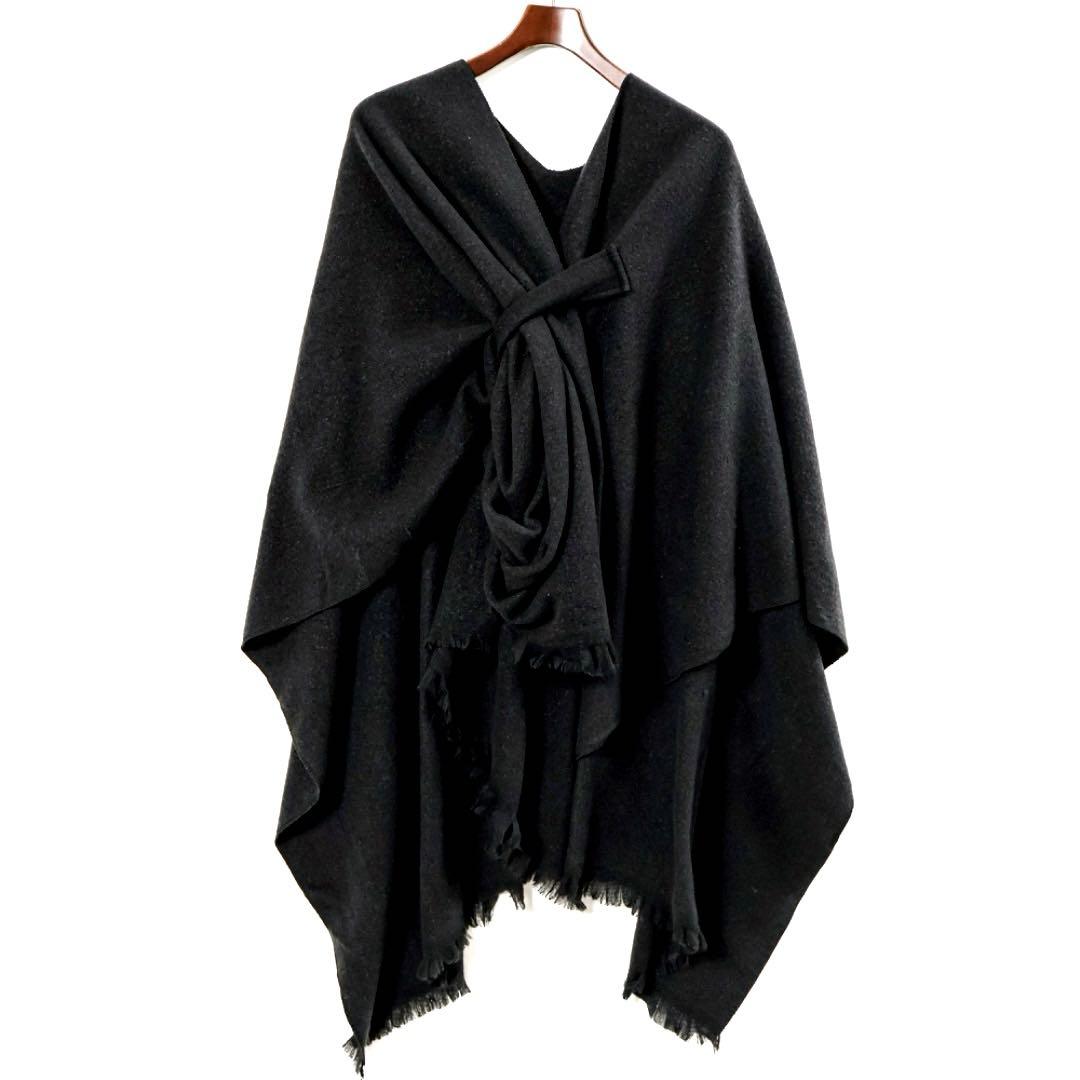 H3477-3◾️極上！肌触り抜群！カシミア100％　フリンジ　ポンチョ