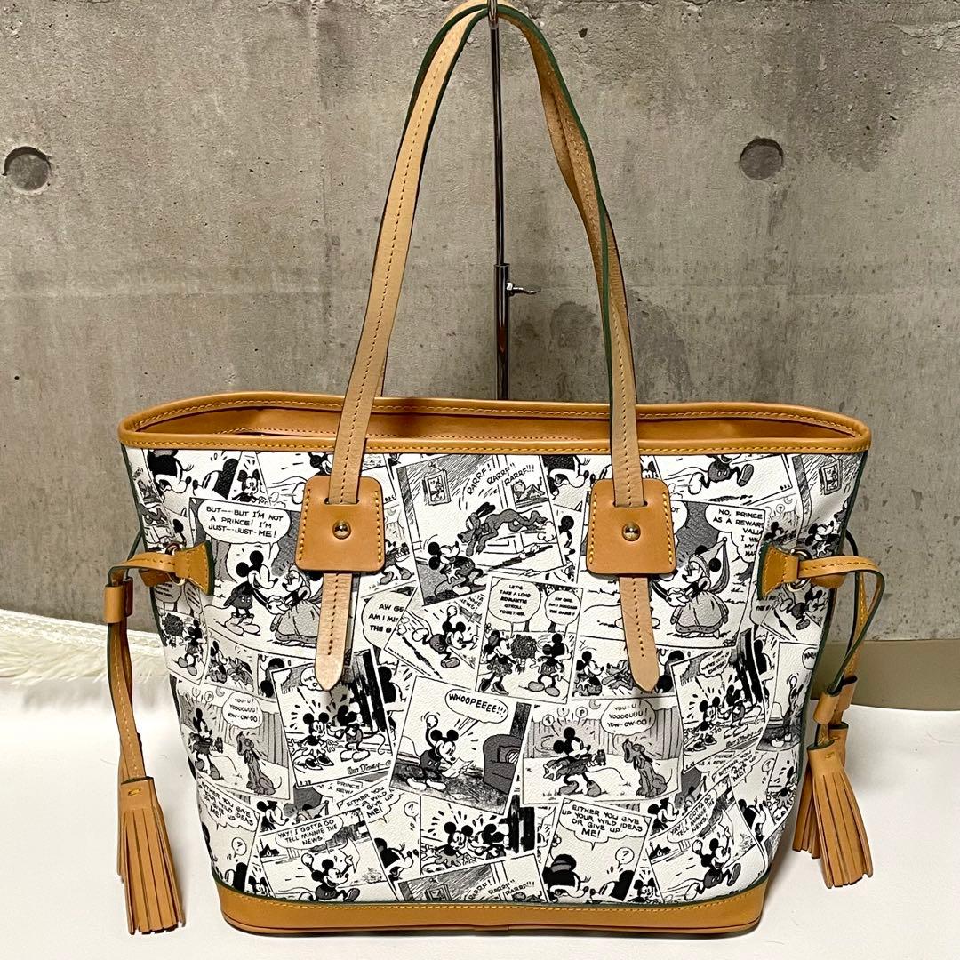 ドゥーニーアンドバーク トートバッグ ディズニーストア限定品 PVC 本革