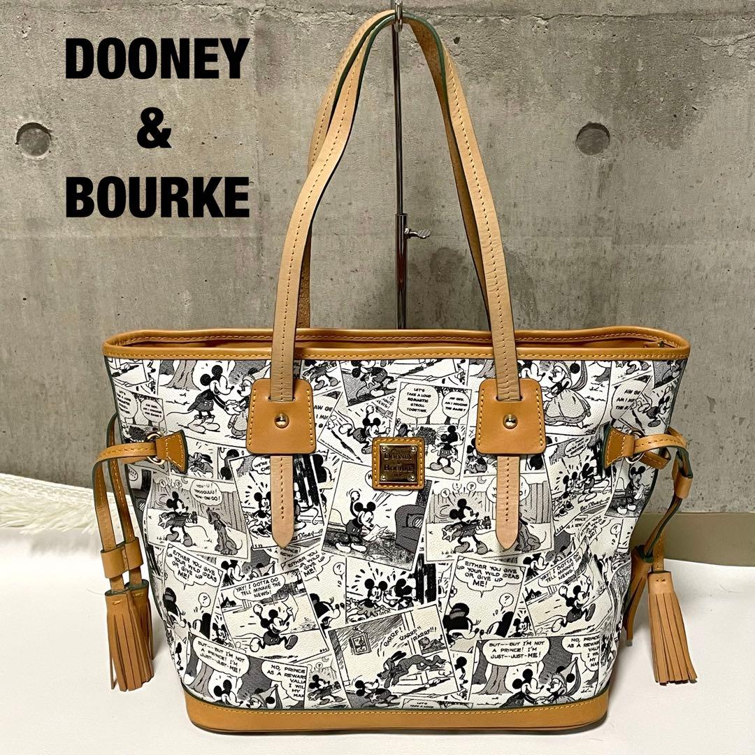 ドゥーニーアンドバーク トートバッグ ディズニーストア限定品 PVC 本革