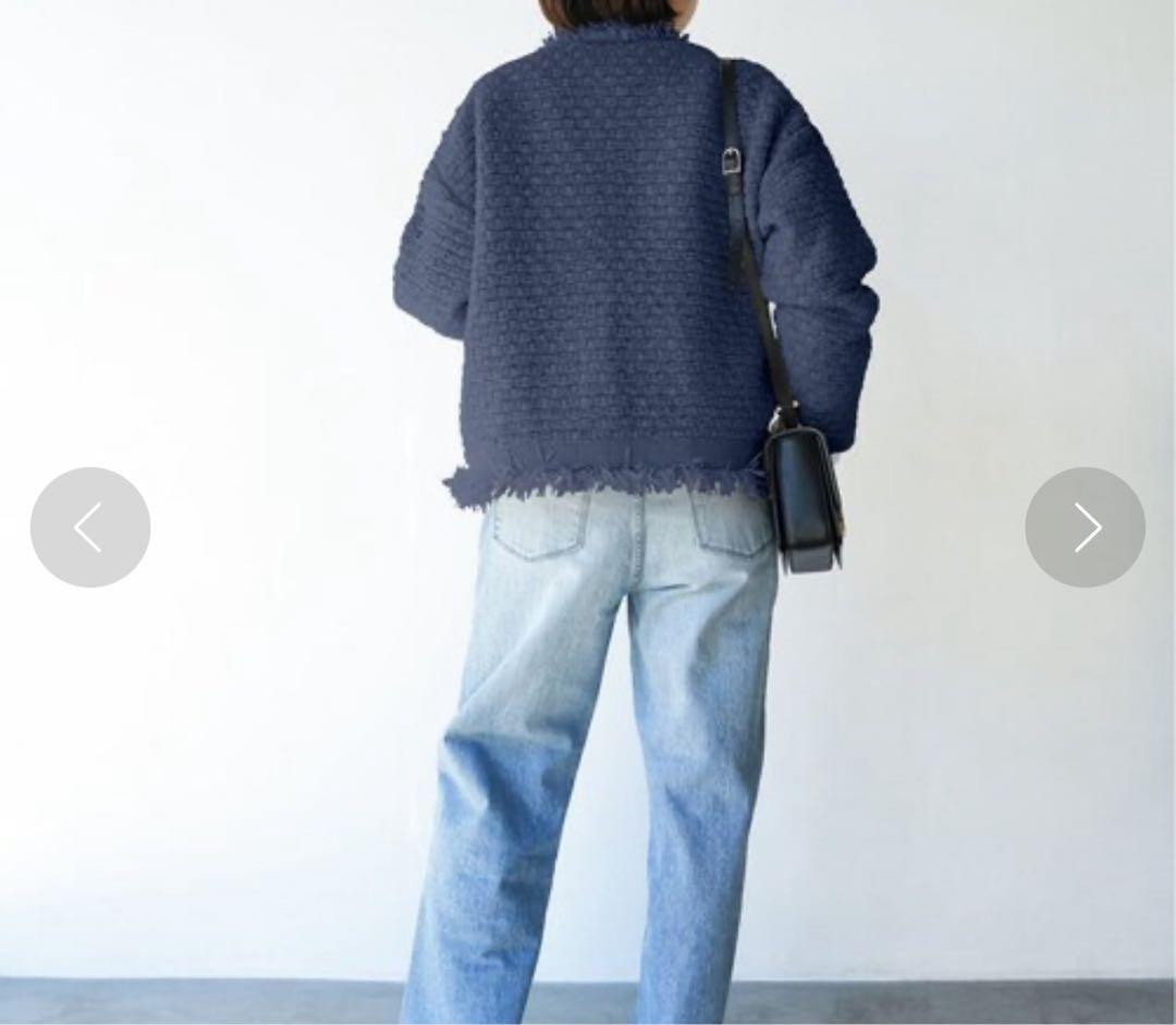 IENA ツイード　ニット　金ボタン　ジャケット　日本製