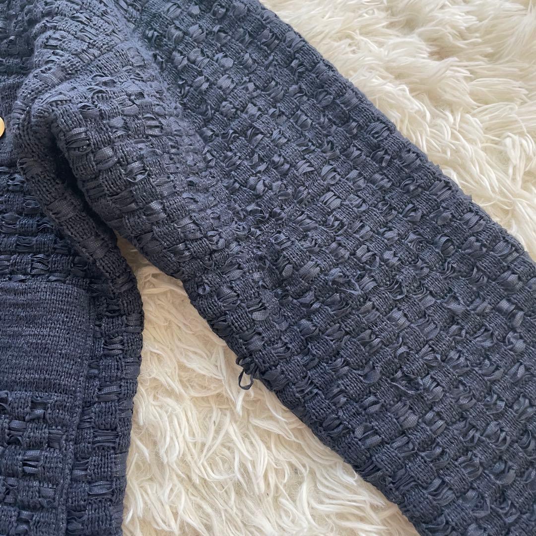 IENA ツイード　ニット　金ボタン　ジャケット　日本製