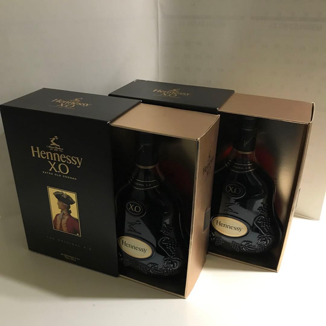 未開栓　モエヘネシーディアジオ社取扱　Hennessy xo 2本セット　古酒