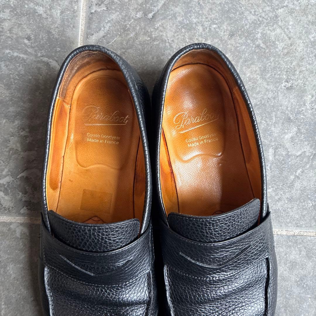 Paraboot adonis ブラック グレインレザー　UK 6 1/2