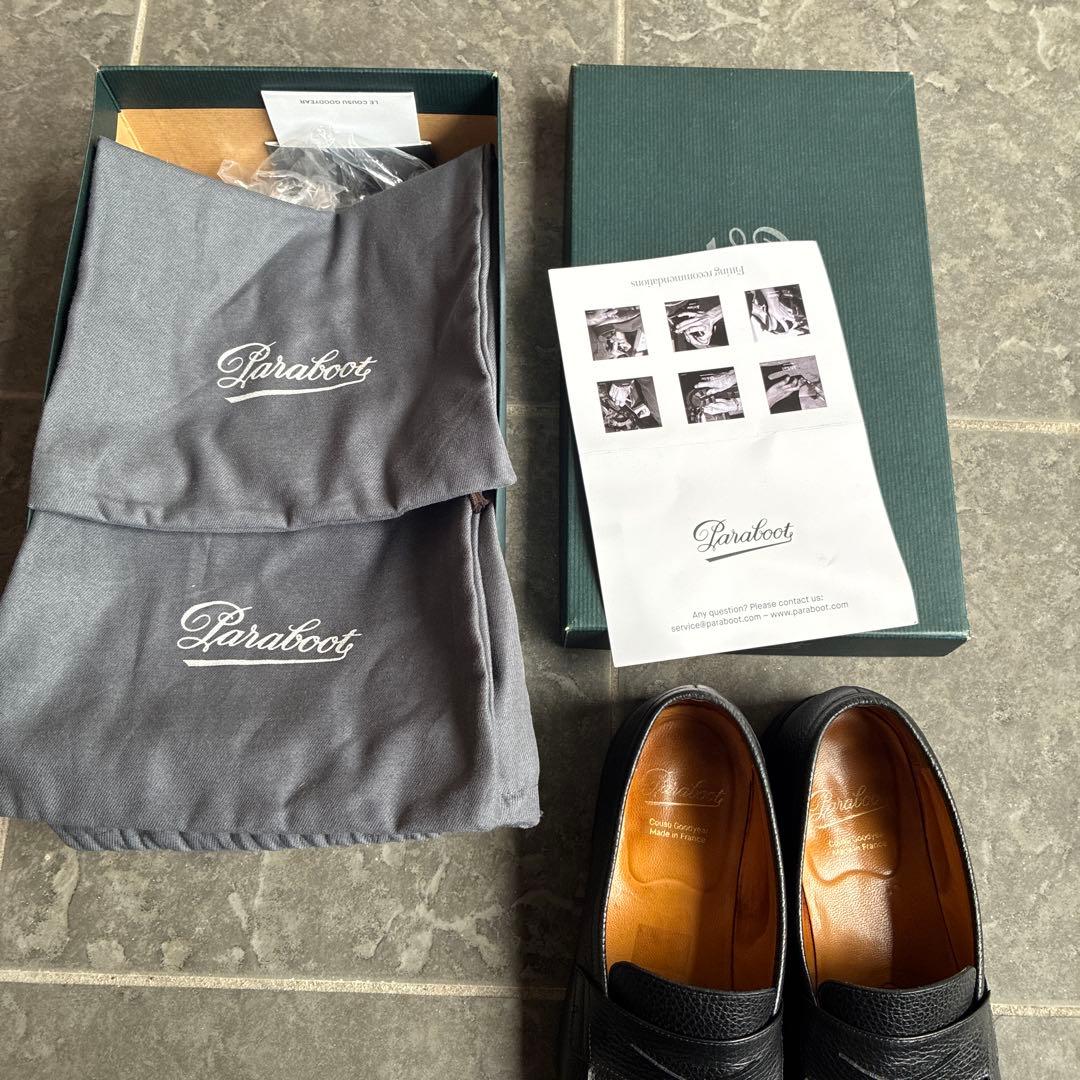 Paraboot adonis ブラック グレインレザー　UK 6 1/2