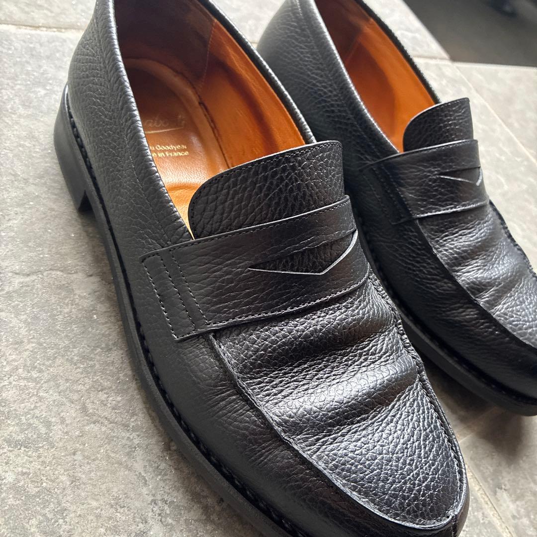 Paraboot adonis ブラック グレインレザー　UK 6 1/2