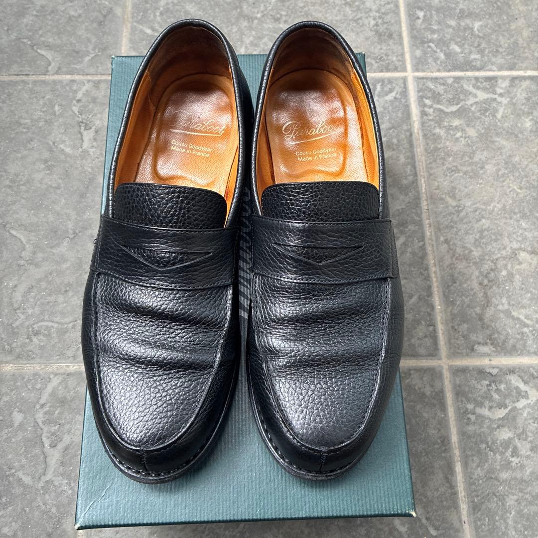 Paraboot adonis ブラック グレインレザー　UK 6 1/2