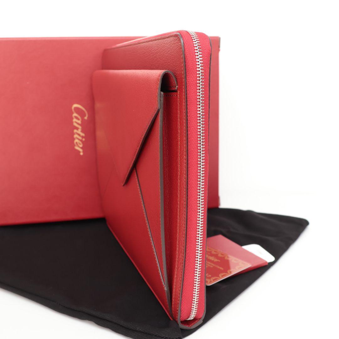 新品未使用 カルティエ Cartier レッド クラッチバッグ