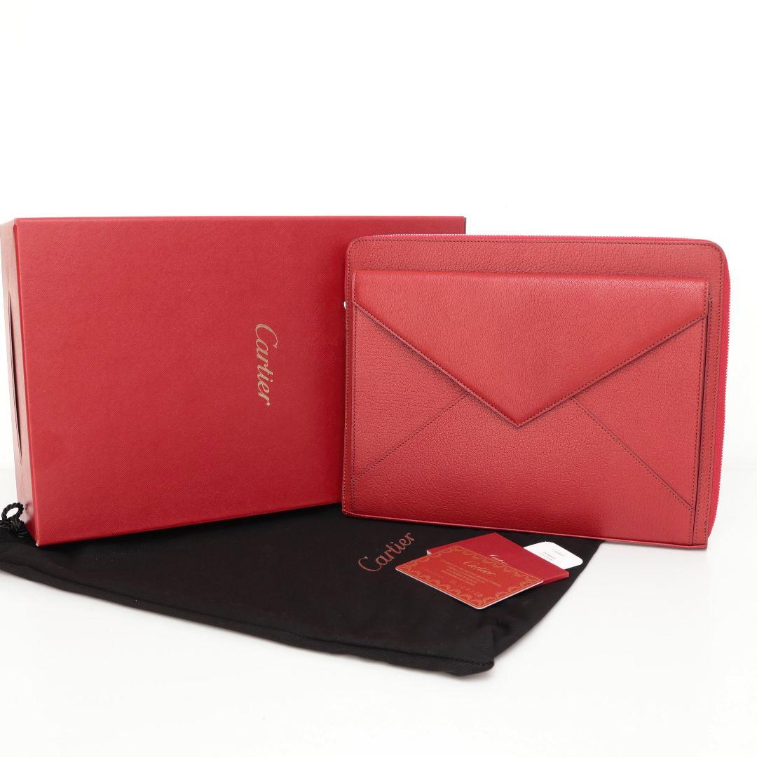 新品未使用 カルティエ Cartier レッド クラッチバッグ