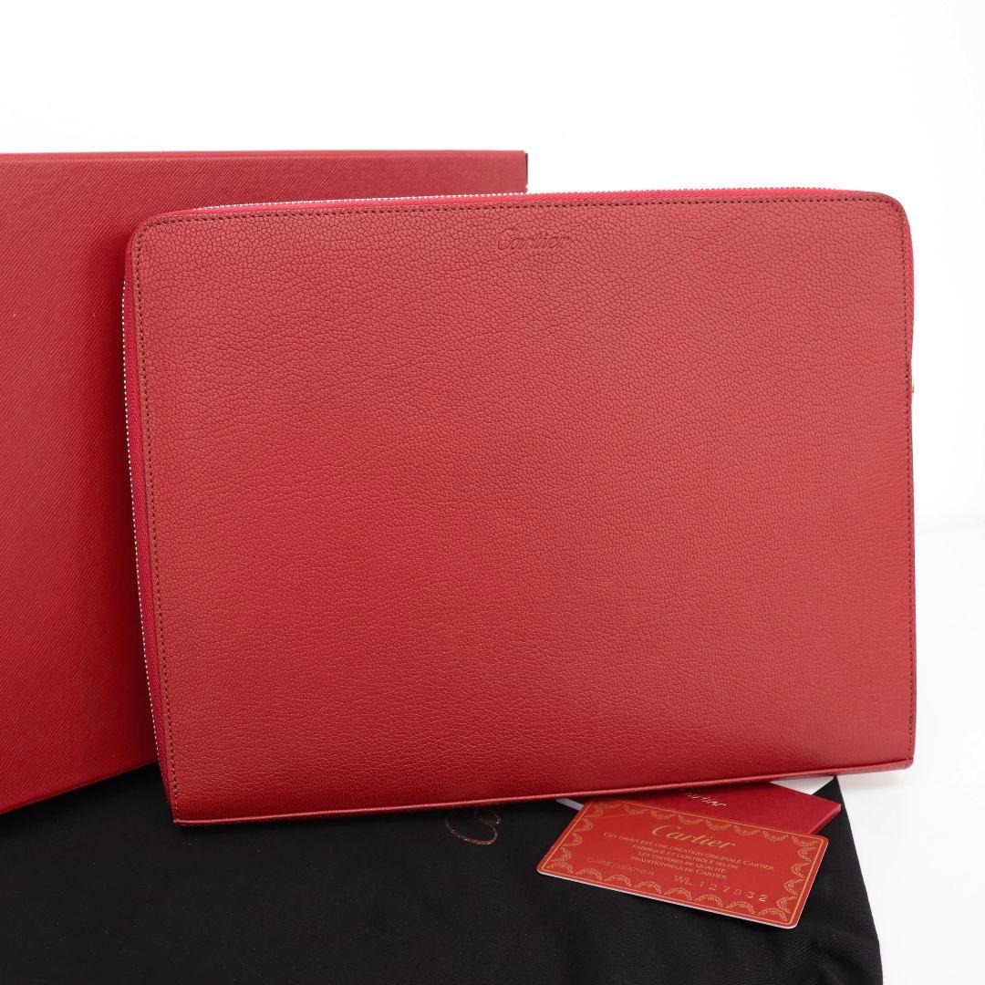 新品未使用 カルティエ Cartier レッド クラッチバッグ