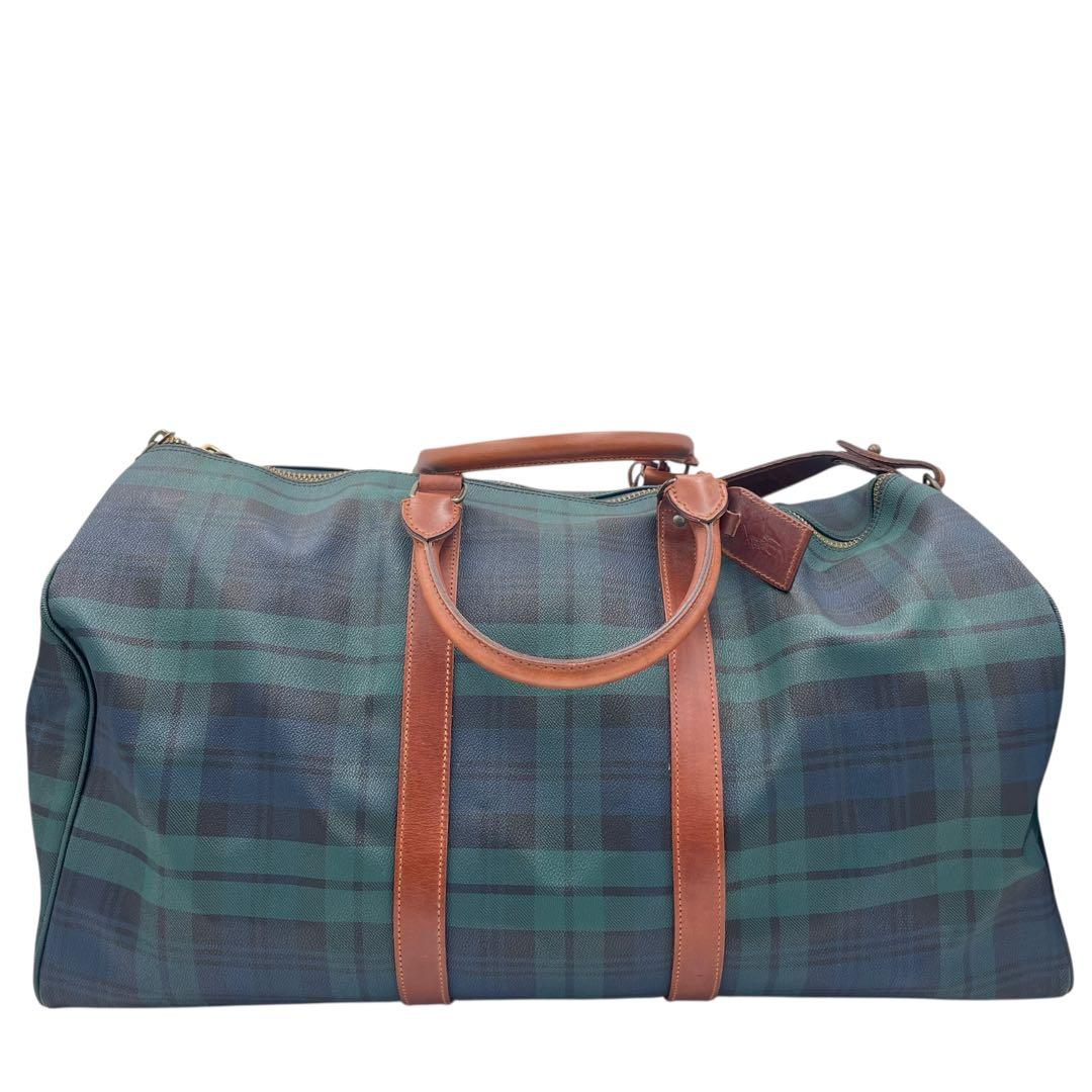 【極美品・ブラシ・南京錠付き】RALPH LAUREN ボストンバッグ レザー