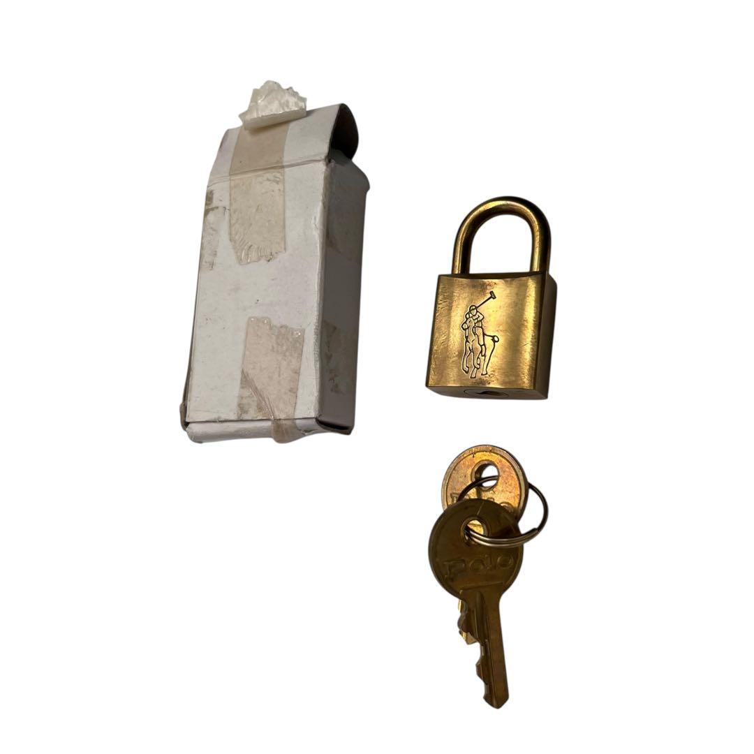 【極美品・ブラシ・南京錠付き】RALPH LAUREN ボストンバッグ レザー