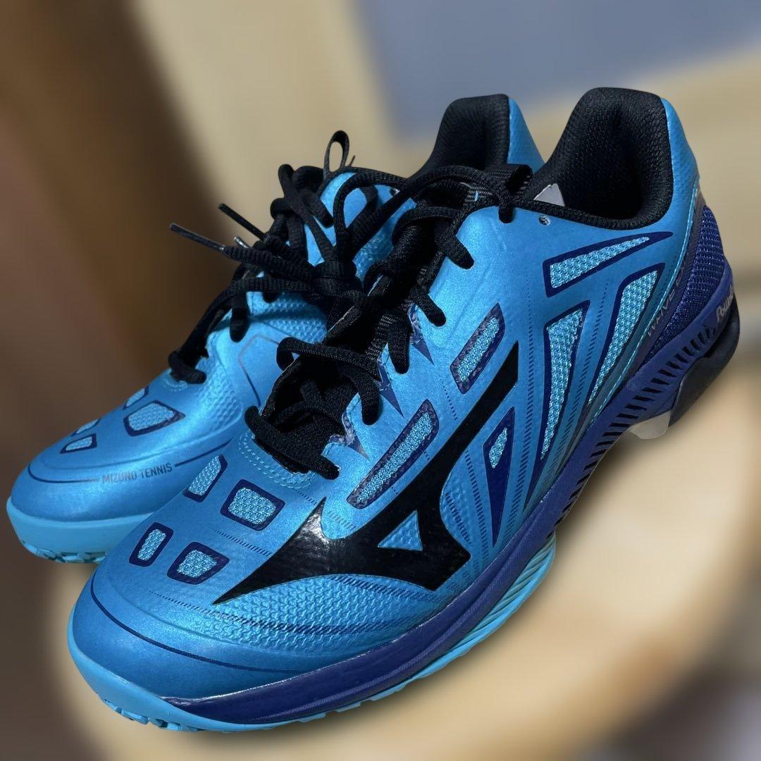 新品　ミズノ テニスシューズ ウエーブエクシード 4 OC 61GB