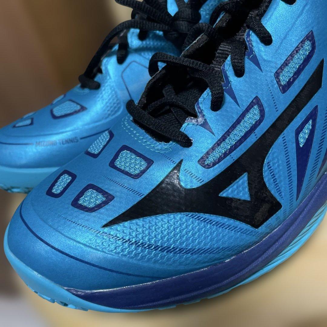 新品　ミズノ テニスシューズ ウエーブエクシード 4 OC 61GB