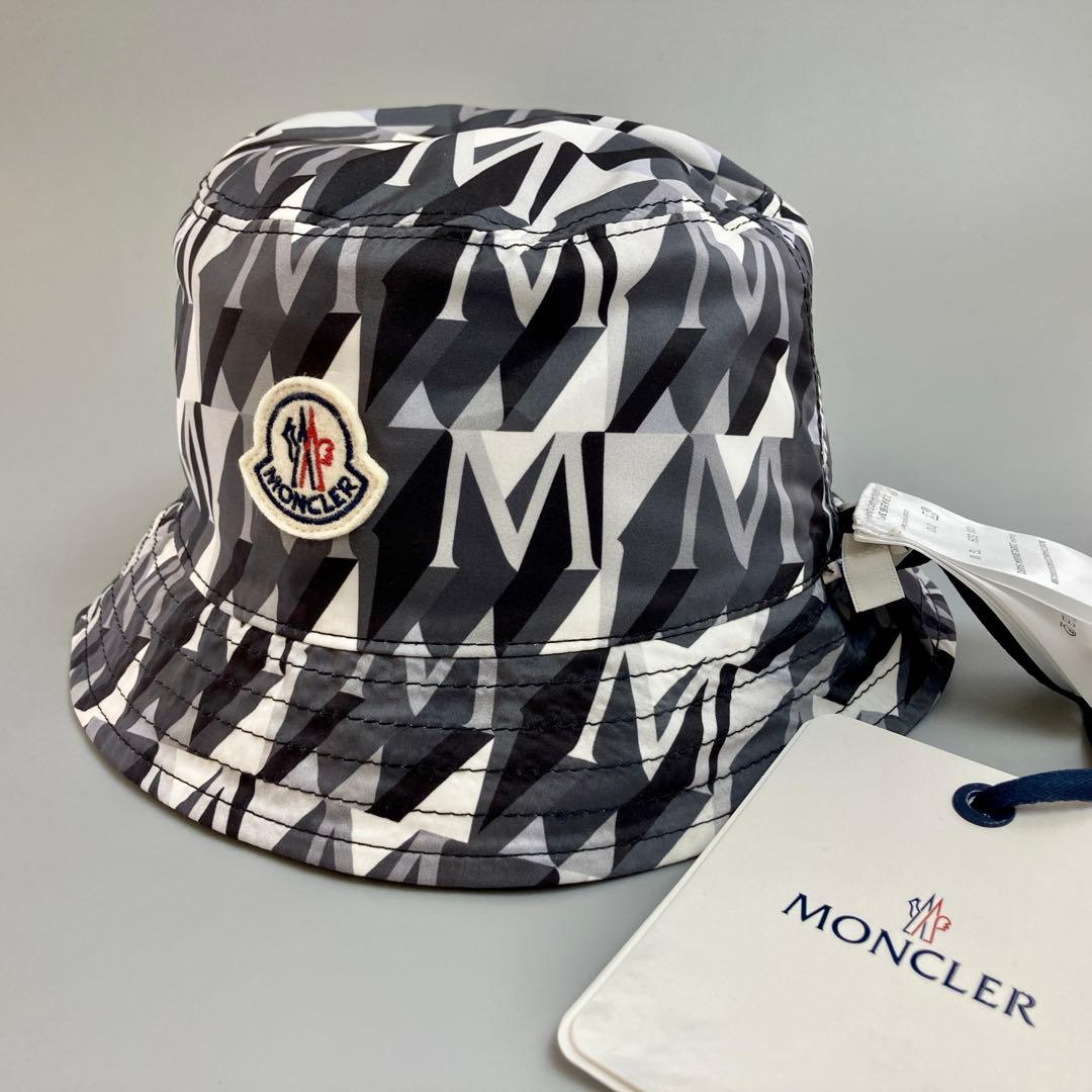 新品未使用 MONCLER モンクレール バケットハット リバーシブル 帽子 黒
