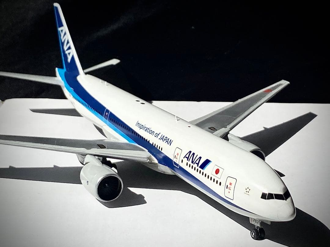 プラモデル完成品 ハセガワ ANA777-200 JA703A